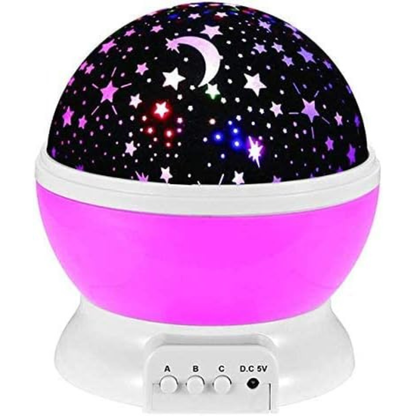 LED Rotating Starry Projector and Night Light - USB Powered