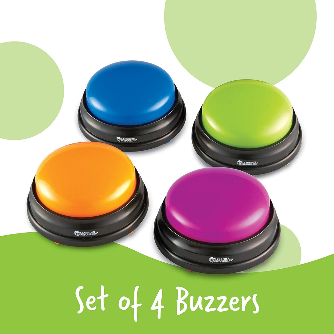 Learning Resources Interactive Classroom Answer Buzzers Set of 4..