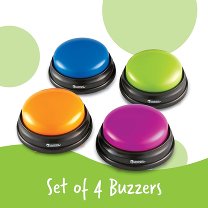 Learning Resources Interactive Classroom Answer Buzzers Set of 4..