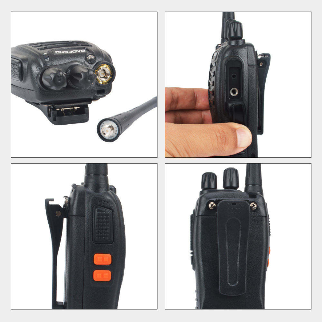 Long-Range UHF Walkie-Talkie Set (Pair) - Essential Communication ...