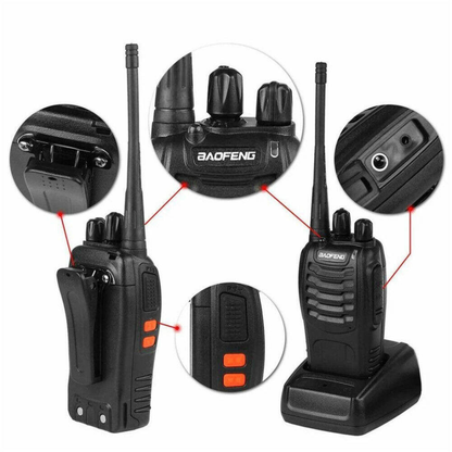 Long-Range UHF Walkie-Talkie Set (Pair).