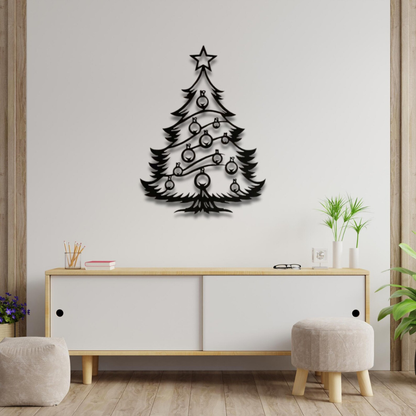Luxury Acrylic Noel Tree Wall Art | Modern Space-Saving Holiday Decor....