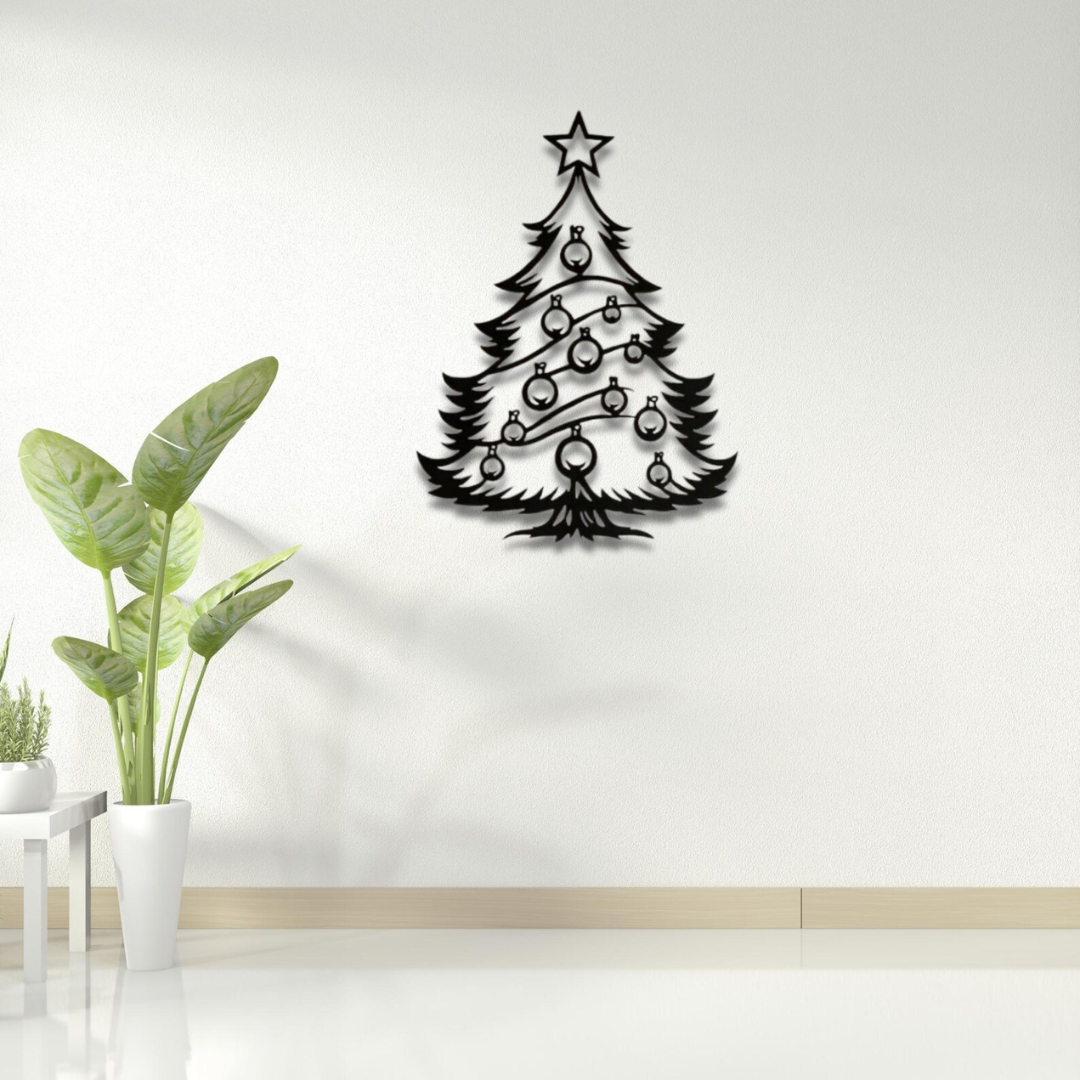 Luxury Acrylic Noel Tree Wall Art | Modern Space-Saving Holiday Decor...