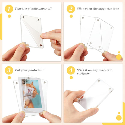 Magnetic Acrylic Fridge Photo Frame2