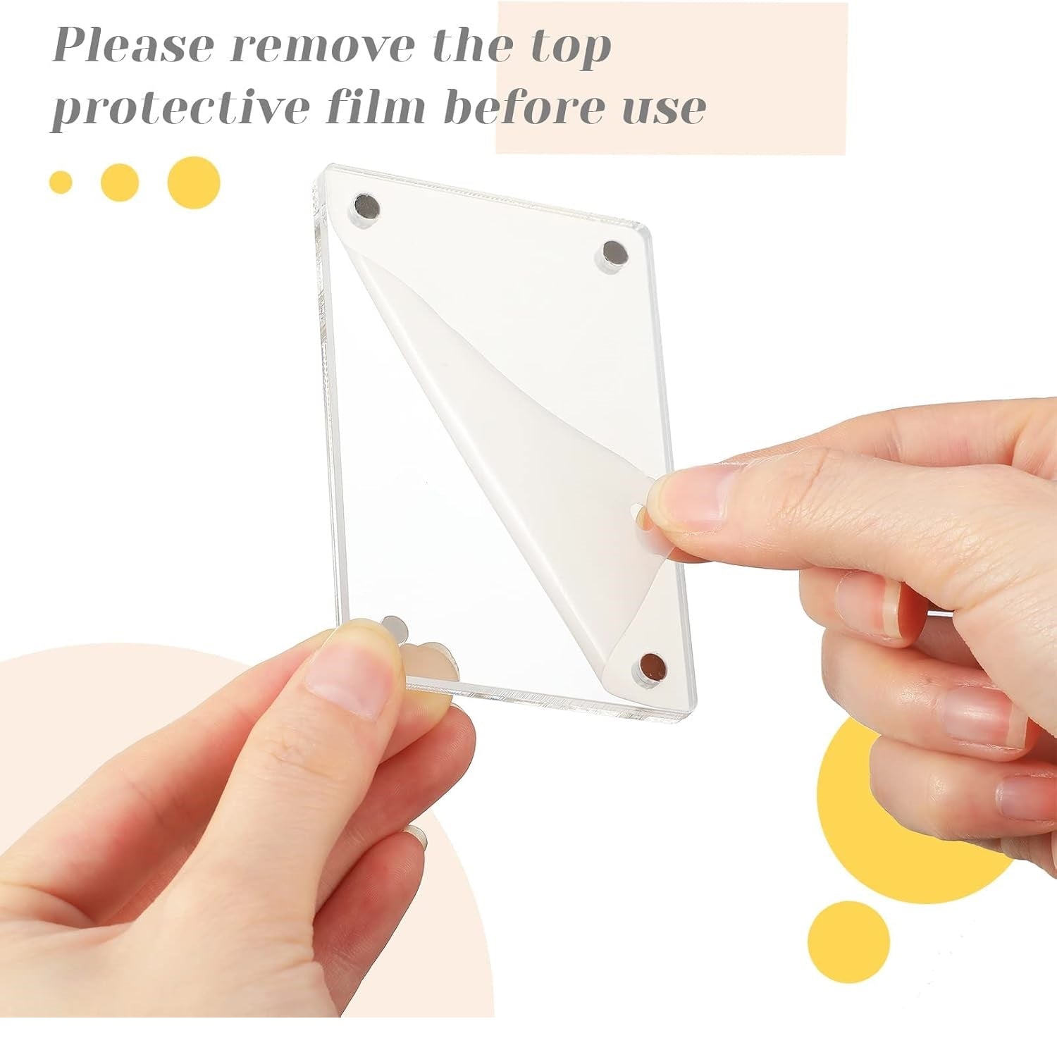 Magnetic Acrylic Fridge Photo Frame3
