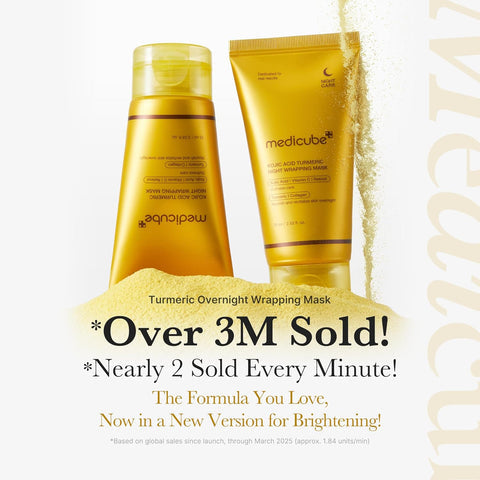 Medicube Kojic Acid Turmeric Night Wrapping Mask - An overnight facial Mask to brighten dull skin and Restore clarity