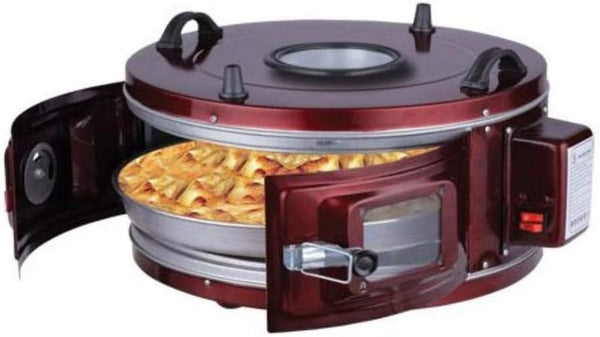 Medium Round Toaster Oven – Compact Countertop Oven with Timer & Grill

