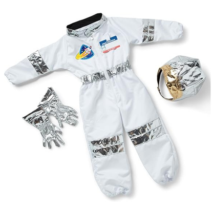 Melissa & Doug Astronaut Role Play Costume Set Five Piece Space Suit with Helmet and Accessories
