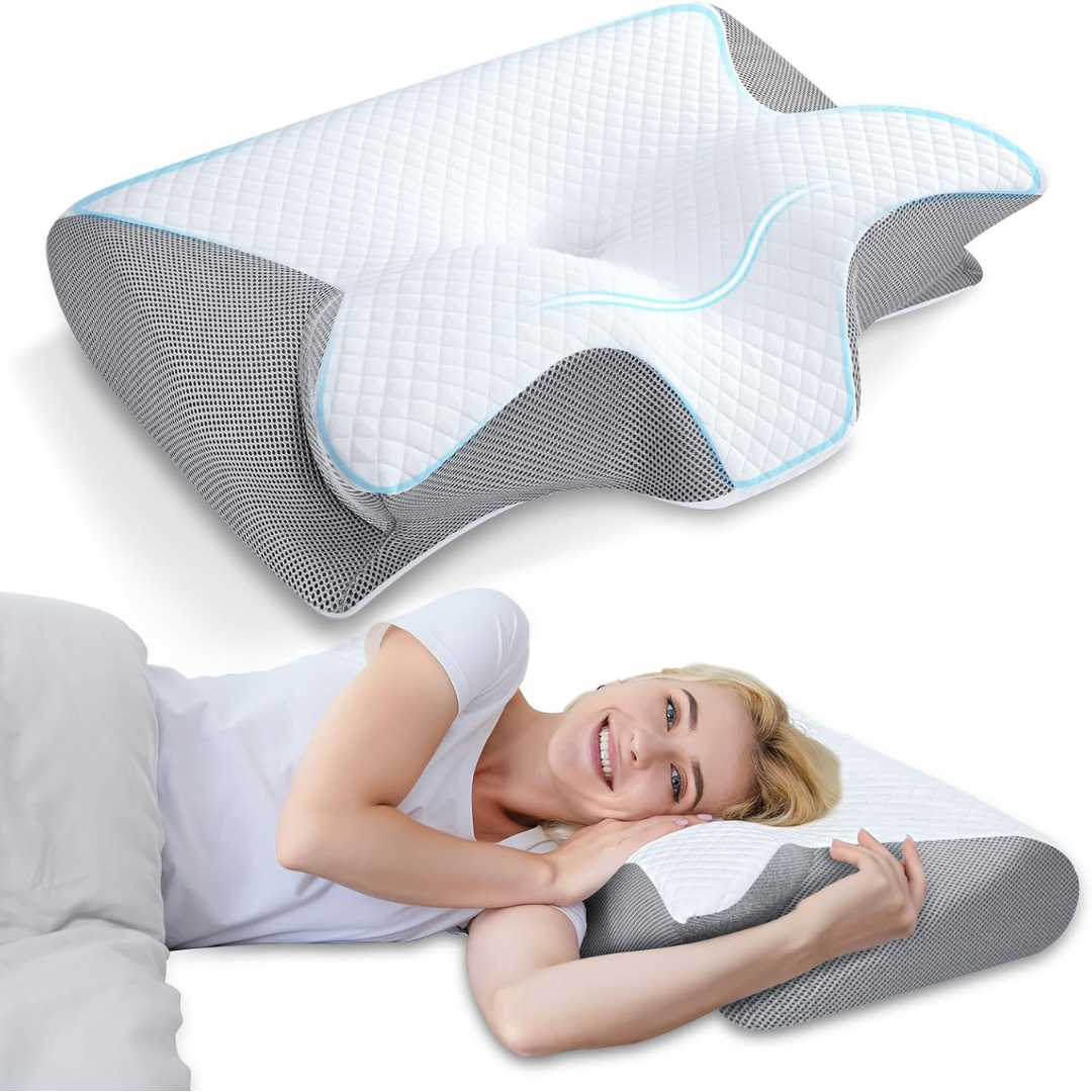 Memory Foam Cervical Pillow | Ergonomic Orthopedic Neck Support