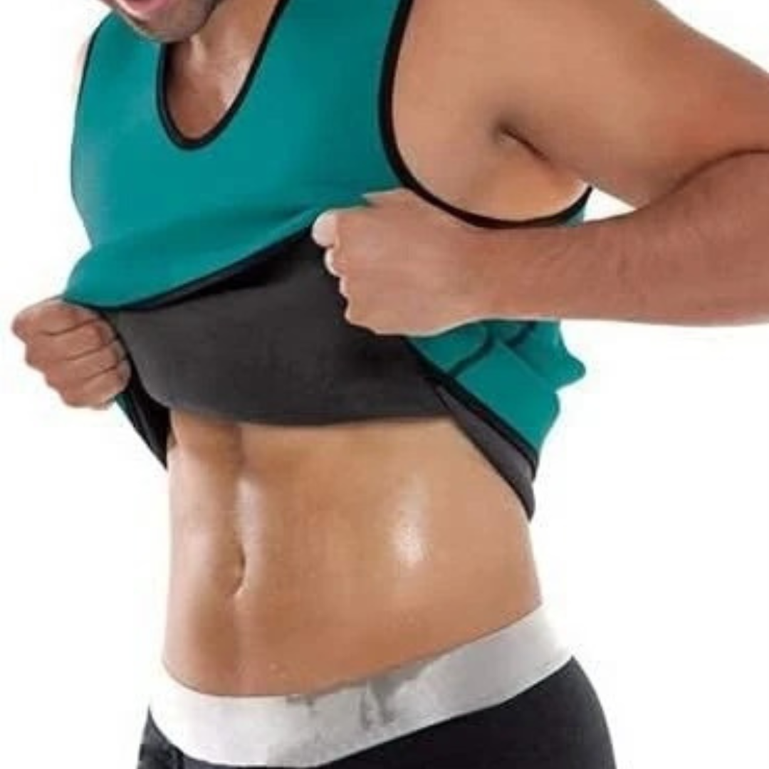 Men's Sauna Sweat Vest – Body Shaper for Workout, Weight Loss & Core Compression (Sizes M to 4XL)