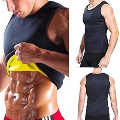 Men's Sauna Sweat Vest – Body Shaper for Workout, Weight Loss & Core Compression (Sizes M to 4XL)