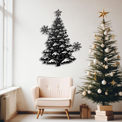 Modern Acrylic Christmas Tree Wall Art: Space-Saving, Reusable Premium Decor