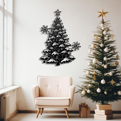 Modern Acrylic Christmas Tree Wall Art: Space-Saving, Reusable Premium Decor