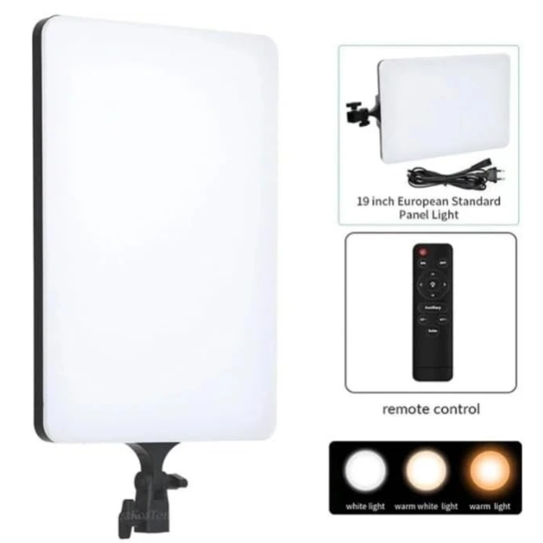 Monopo RL-24 24-Inch Portable LED Photo Fill Light | 100W Adjustable Bi-Color Lighting Panel