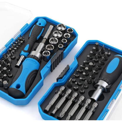 Multi-Bit Precision Ratcheting Screwdriver and Alloy Steel Multitool Set with Storage Case...