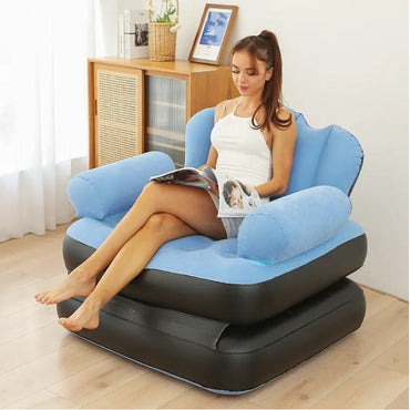 Multifunctional 5-in-1 Design, Built-In Air Pump, Ultra-Comfortable Lounge Chair