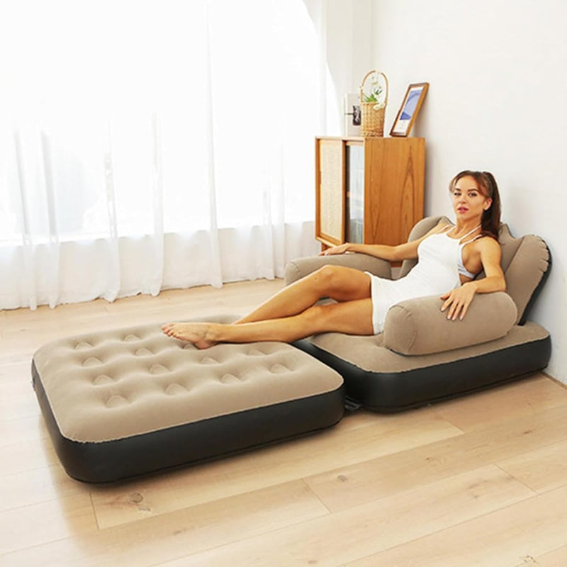 Multifunctional 5-in-1 Design, Built-In Air Pump, Ultra-Comfortable Lounge Chair