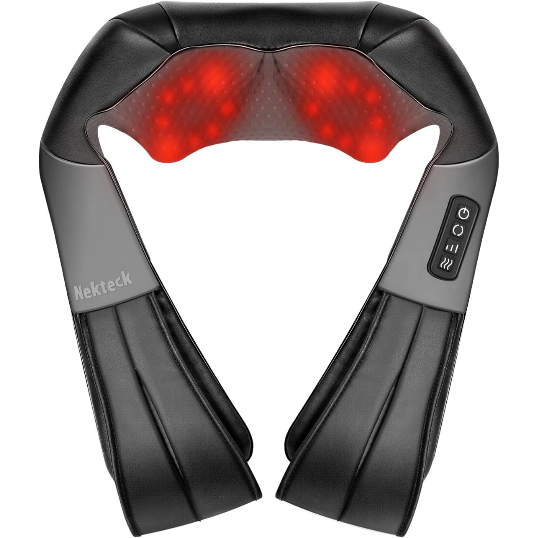 Nekteck Shiatsu Neck & Back Massager with Heat