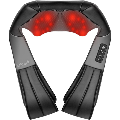 Nekteck Shiatsu Neck & Back Massager with Heat