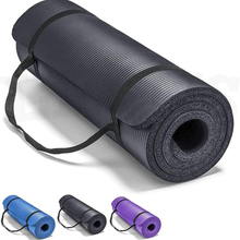 Non-Slip Yoga Mat with Carry Strap – 10mm Thick Eco-Friendly Exercise Mat for Yoga, Pilates, and Home Workouts