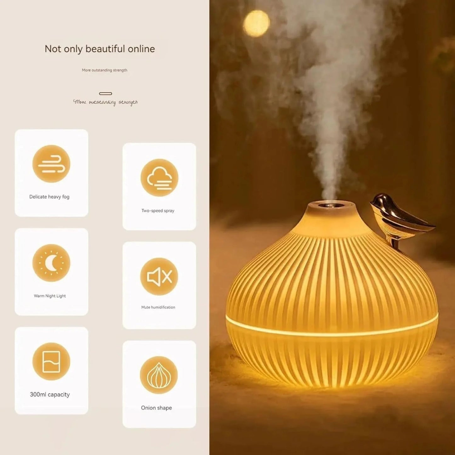 Onion Cool Mist Humidifier and Aroma Diffuser 1