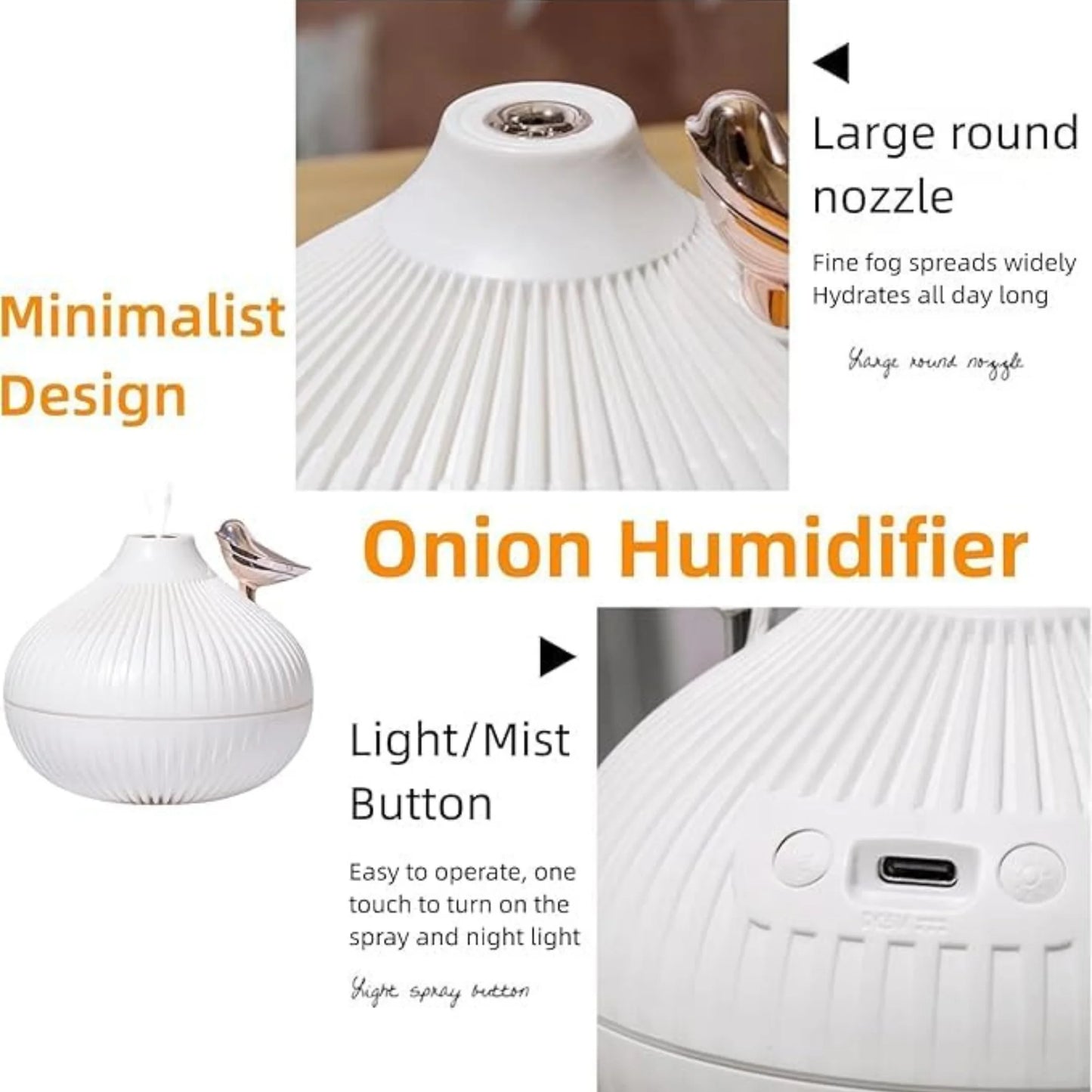 Onion Cool Mist Humidifier and Aroma Diffuser 3