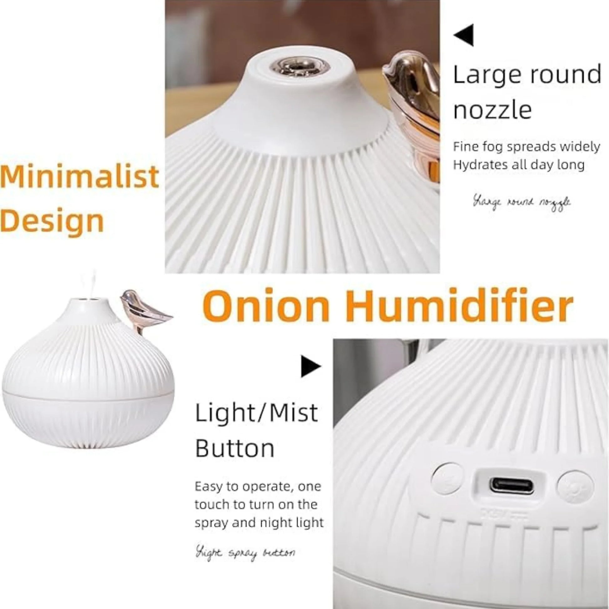 Onion Cool Mist Humidifier and Aroma Diffuser 3