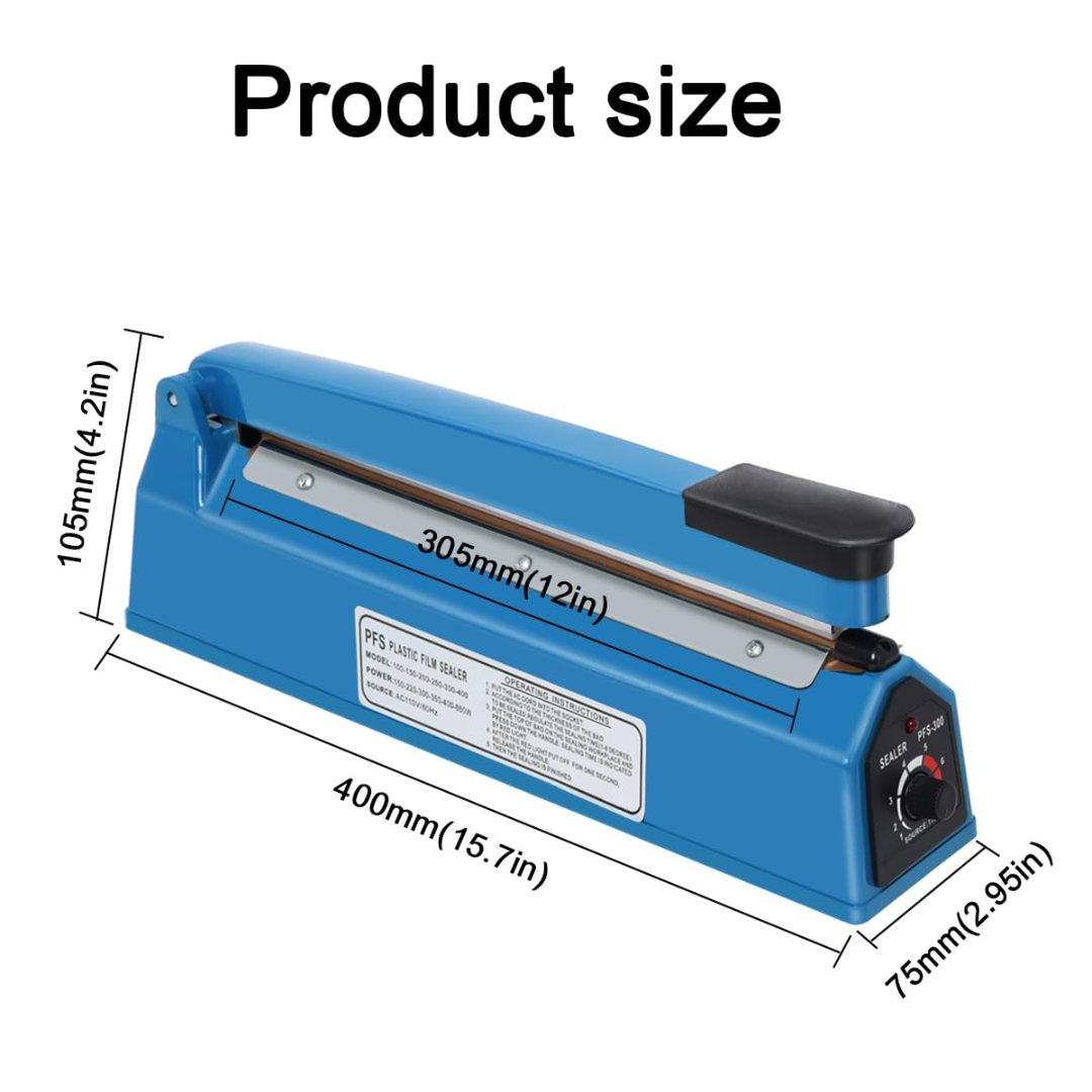 Piwerod 12 Inch Impulse Heat Sealer Machine for Professional Bag Sealing.....