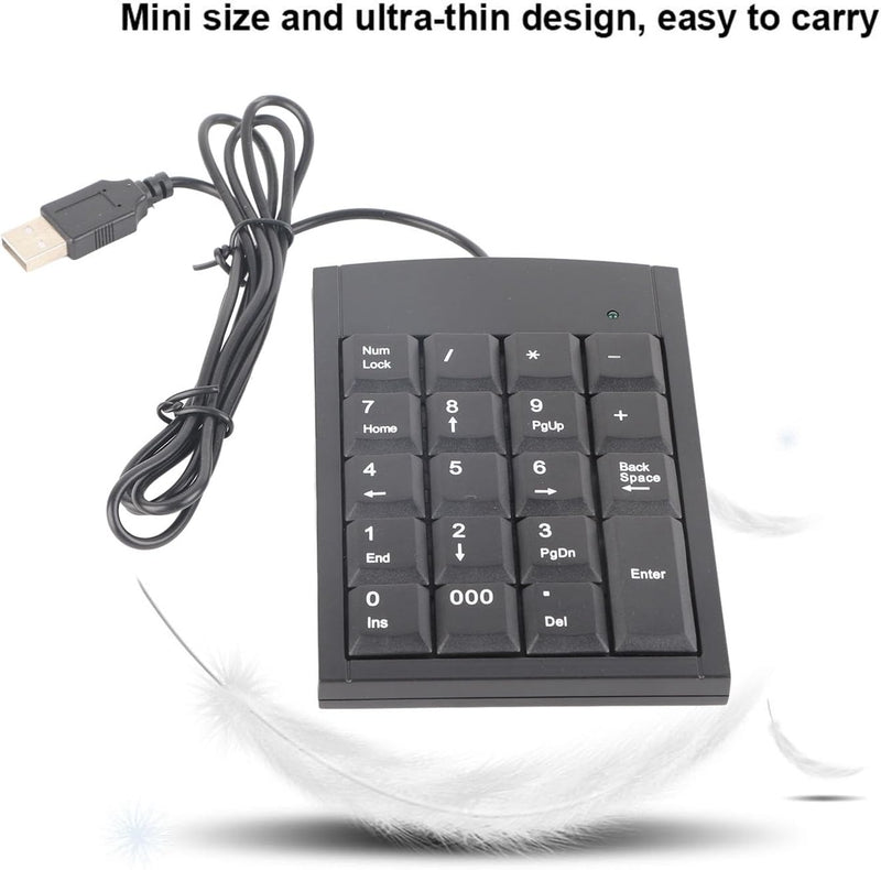 Portable USB Numeric Keypad – Mini Number Keyboard for Laptop & PC