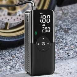 Portable Cordless Electric Air Pump – Dual Digital Display for Precision Inflation