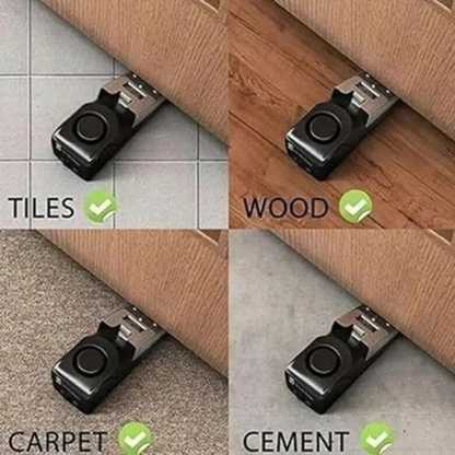 Portable Security Door Stop Alarm – Adjustable Sensitivity, Anti-Theft Travel Safety Device with Ultra Loud 120dB Siren.