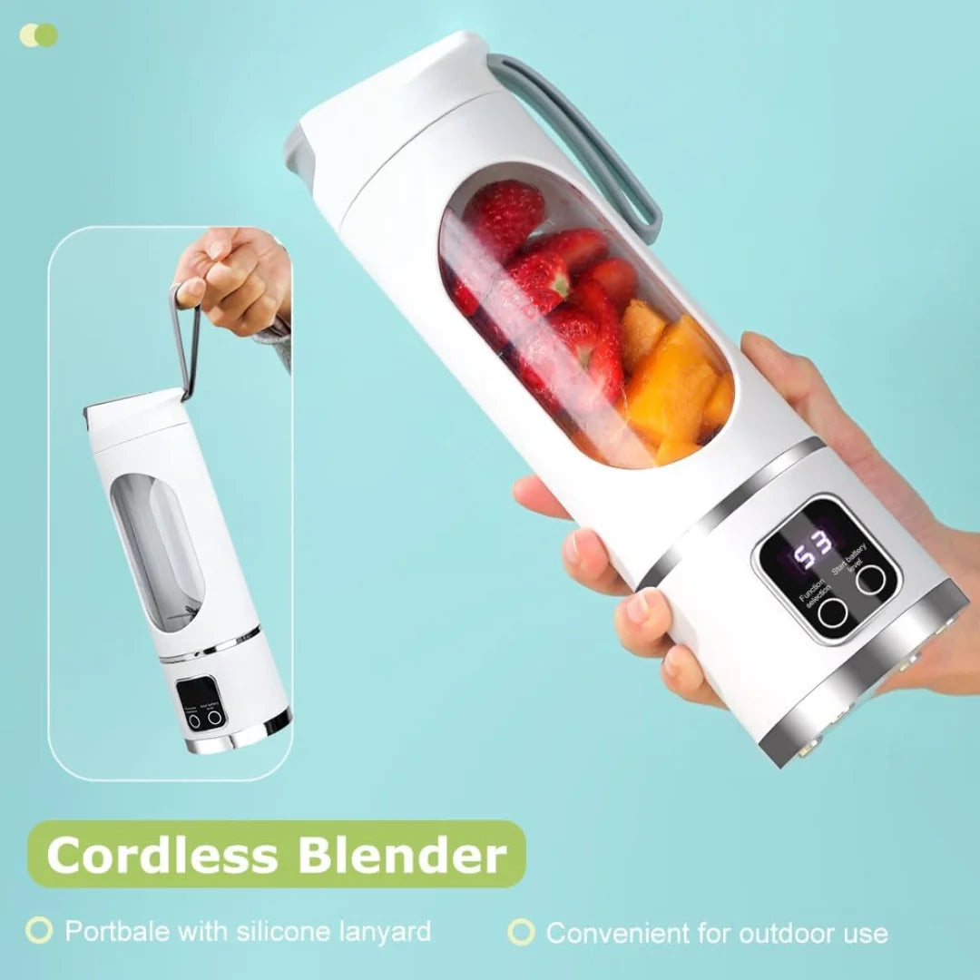 Portable Smoothie Blender 450ml USB-C Rechargeable Twelve Blade System.....