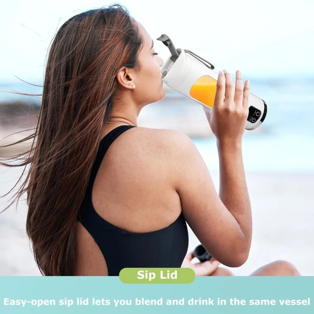 Portable Smoothie Blender 450ml USB-C Rechargeable Twelve Blade System....