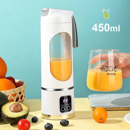 Portable Smoothie Blender 450ml USB-C Rechargeable Twelve Blade System..