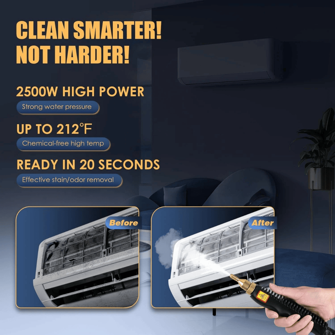 Portable Steam Cleaner – Handheld High-Pressure Steam Cleaning Machine for Home, Kitchen, Bathroom, Car & Upholstery.....