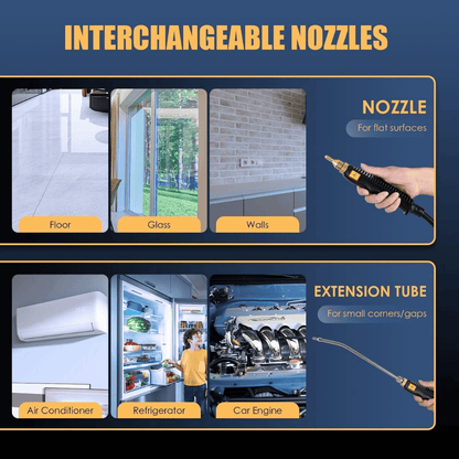 Portable Steam Cleaner – Handheld High-Pressure Steam Cleaning Machine for Home, Kitchen, Bathroom, Car & Upholstery.