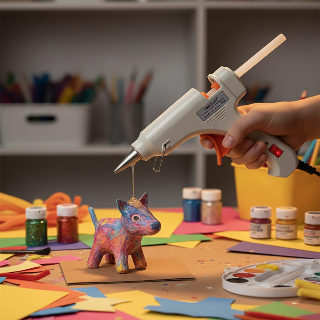 Precision 20W Mini Hot Glue Gun Set with 50 Premium Glue Sticks.