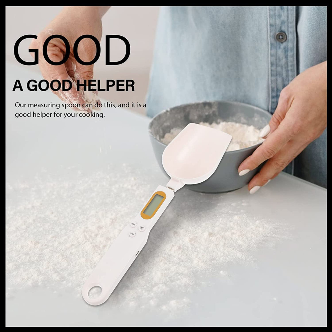 Precision Digital Measuring Spoon Scale 500g Capacity for Kitchen and Nutrition..