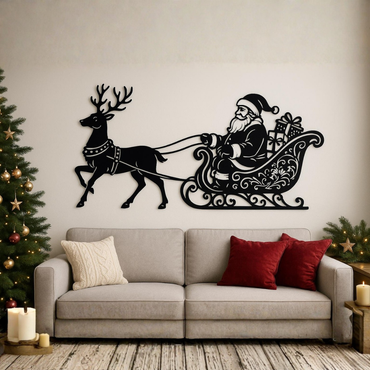 Premium Acrylic Santa Claus Sculpture – Christmas Home Decor