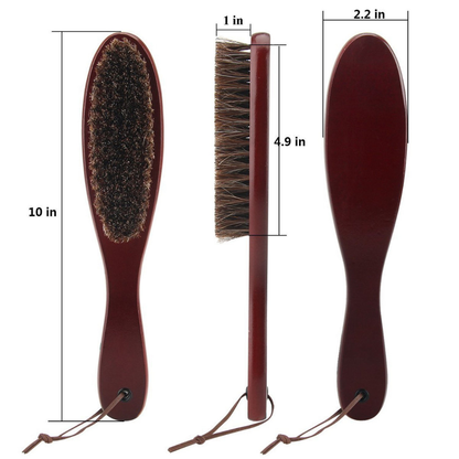Premium Horsehair Garment and Lint Remover Brush with Ergonomic Wooden Handle...