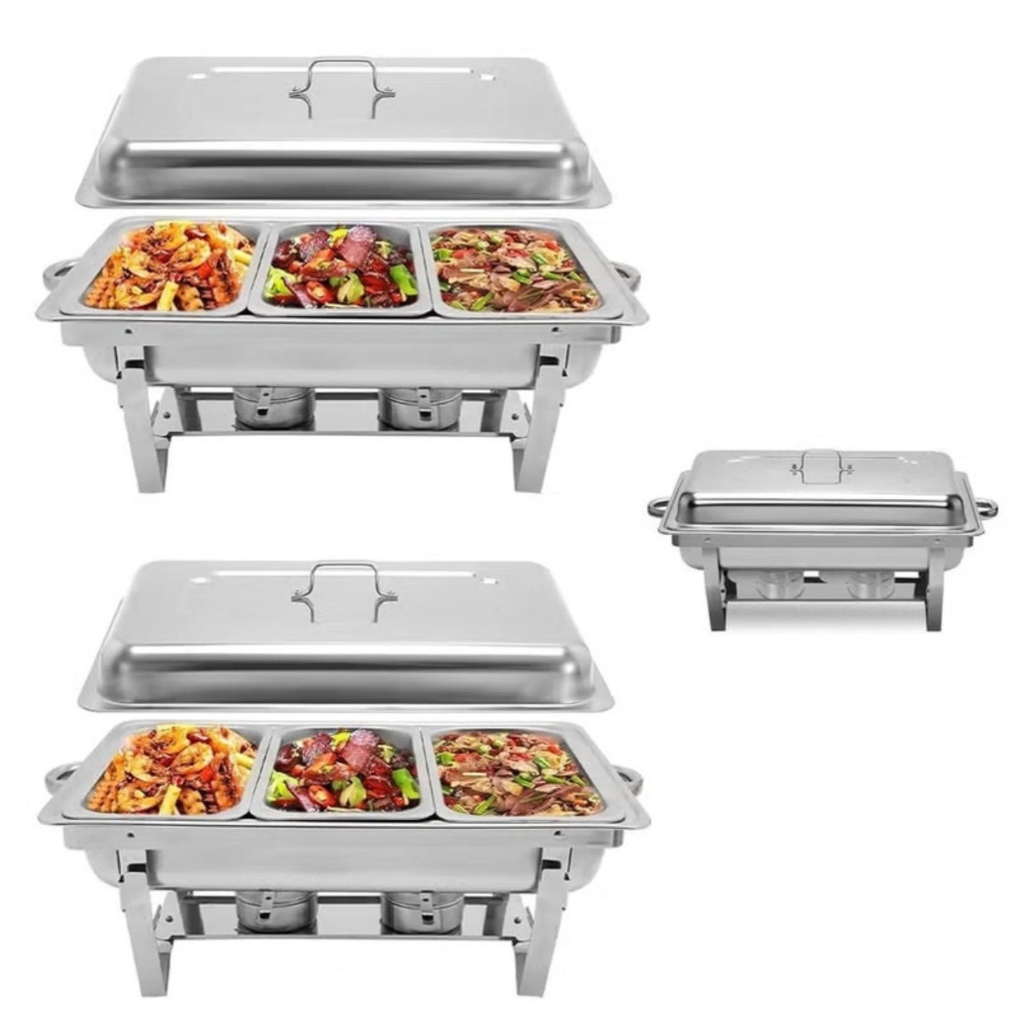 Premium Stainless Steel Chafing Dish Buffet Set 8 Quart Full Size