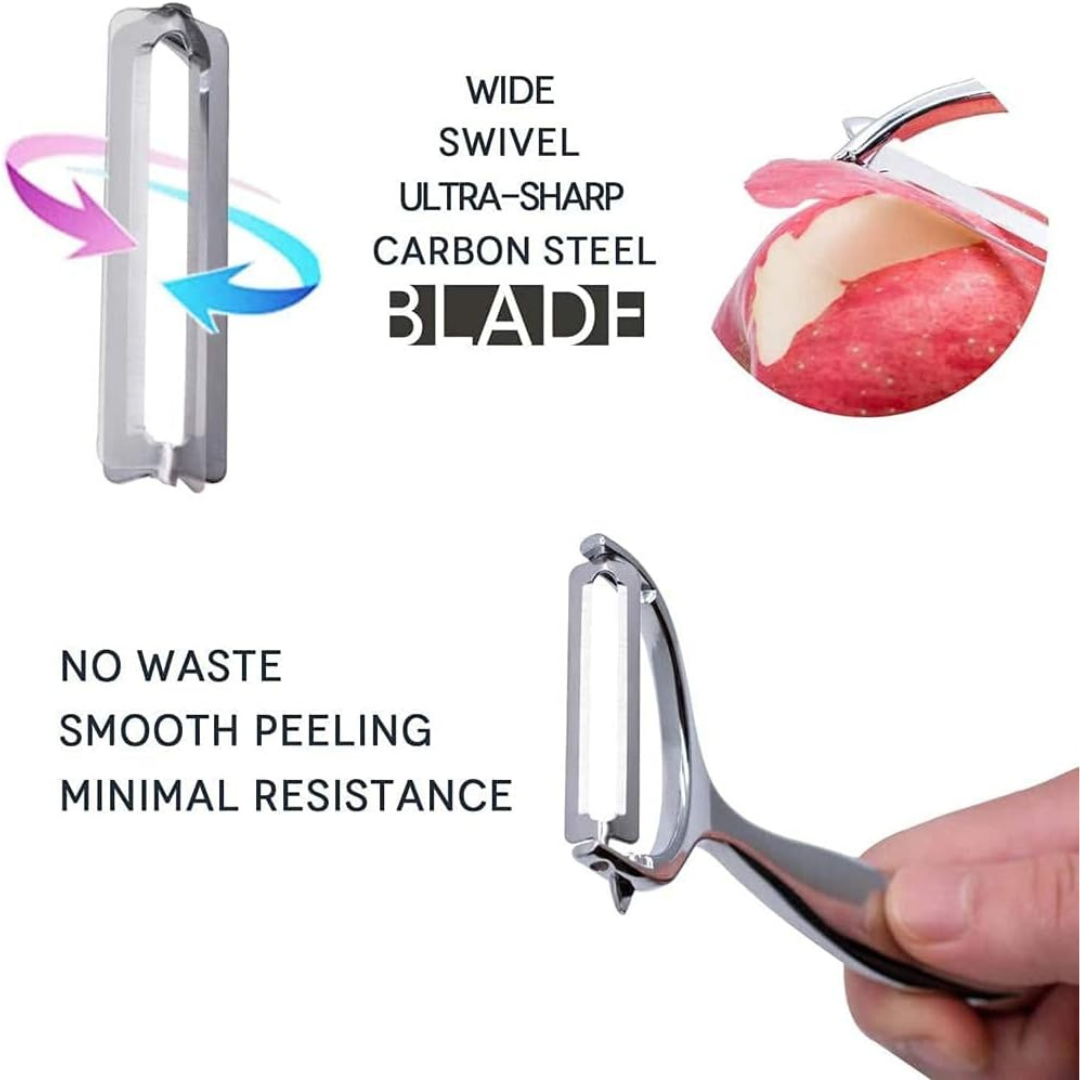 Premium Stainless Steel Y-Shape Swivel Peeler for Vegetables and Fruit..
