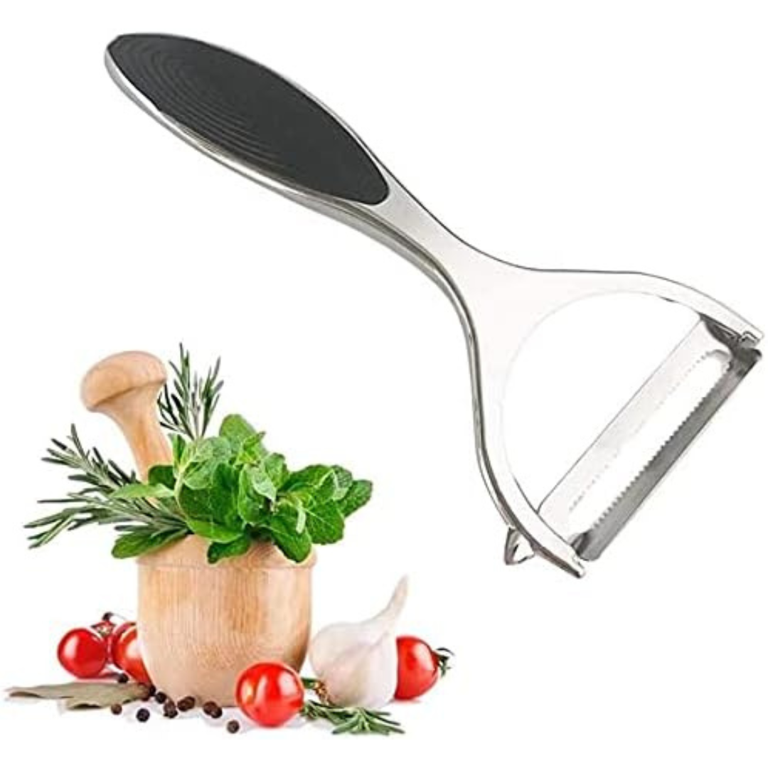 Premium Stainless Steel Y-Shape Swivel Peeler for Vegetables and Fruit.