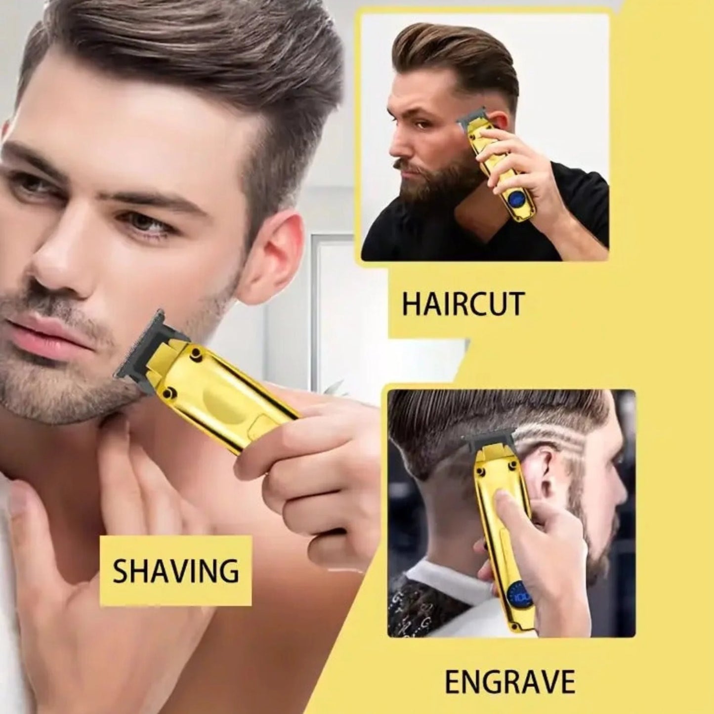 Professional 4-In-1 Rechargeable Grooming Kit And Precision Hair Clipper..