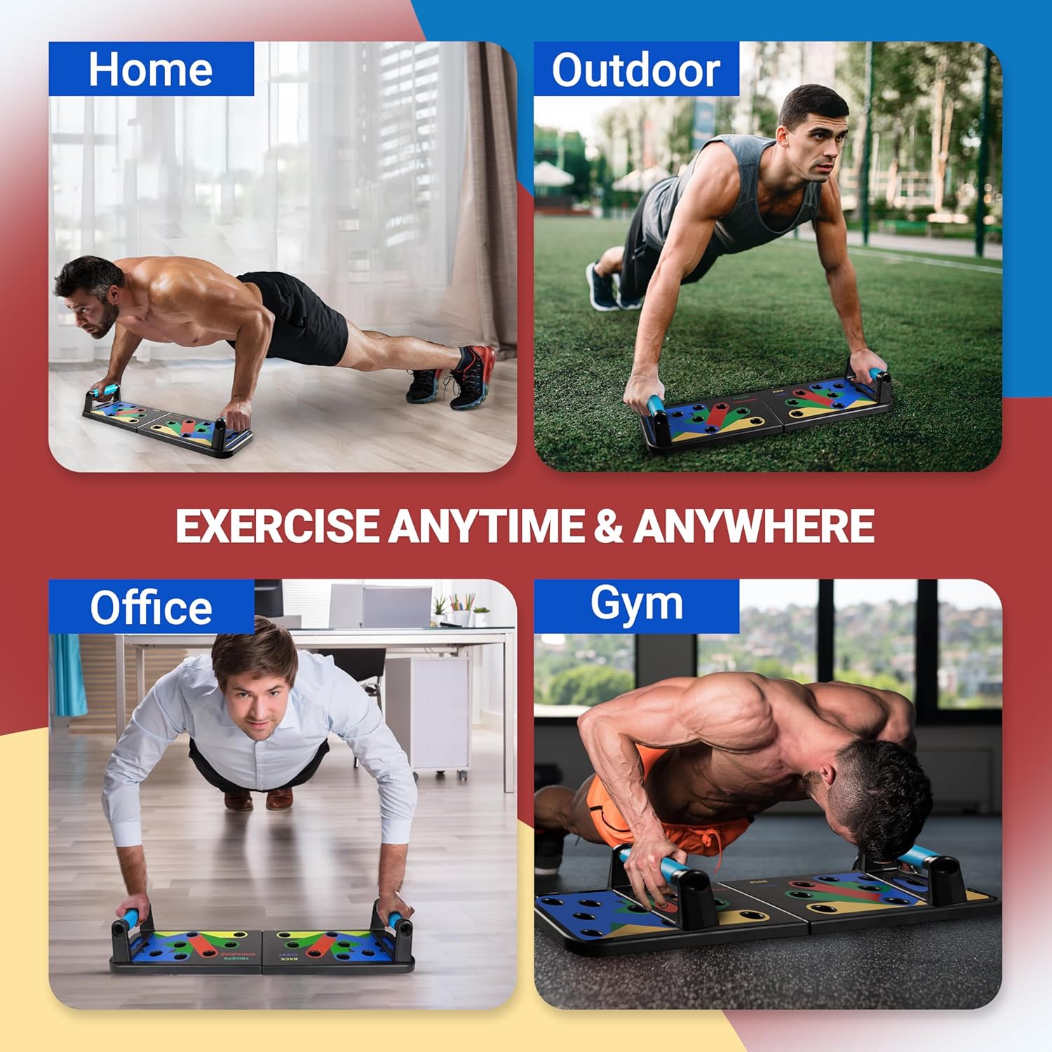 Push Up Board, Foldable Home Gym Equipment for Men & Women4