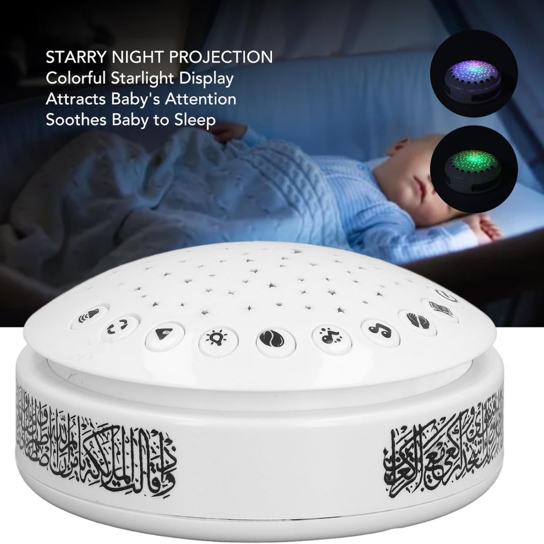 Quranic Star Projector and Soothing Sound Machine for Kids.