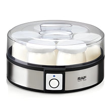 RAF Electric Yogurt Maker 20W with 7 Glass Jars, Automatic One-Button Operation
