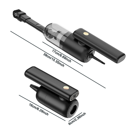 Rechargeable Car Vacuum – Foldable Design with LED for Interior Cleaning6