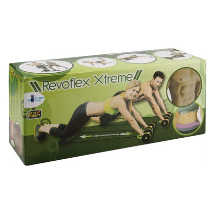 Revoflex Xtreme Home Gym Trainer – Full Body Core Workout with Dual Power Resistance Bands & Foam