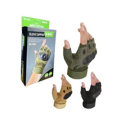 SBK Breathable Half Finger Cycling Gloves with Padded Palm & Wrist Support | Multi-Use for Biking, Gym, Driving & Sports